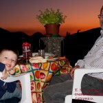 Dalla Terrazza di casa a Latronico. Nonno e Nipote e il Tramonto